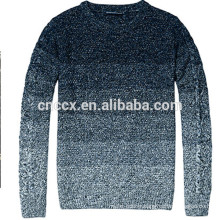 15ASW1018 Latest design pullover cotton shade man sweater